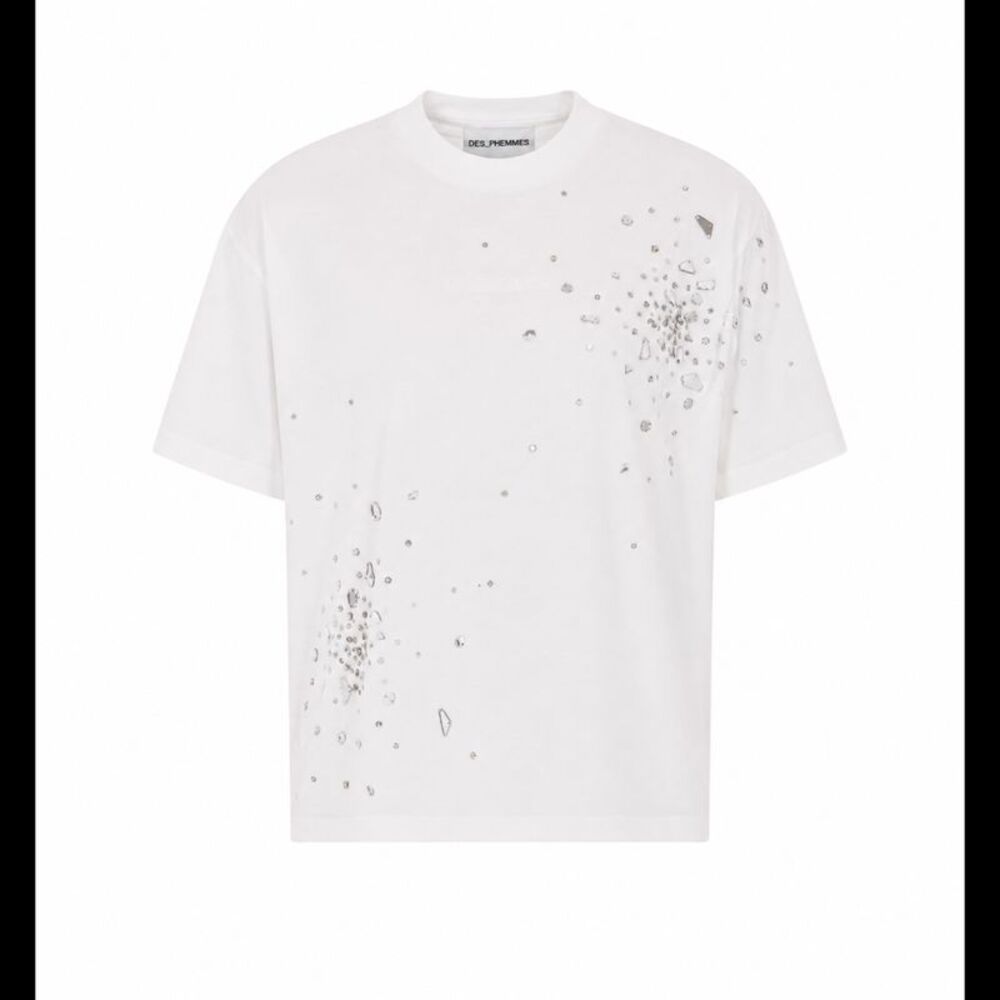 Des Phemmes Women Classic T-Shirt With Logo And Crystals